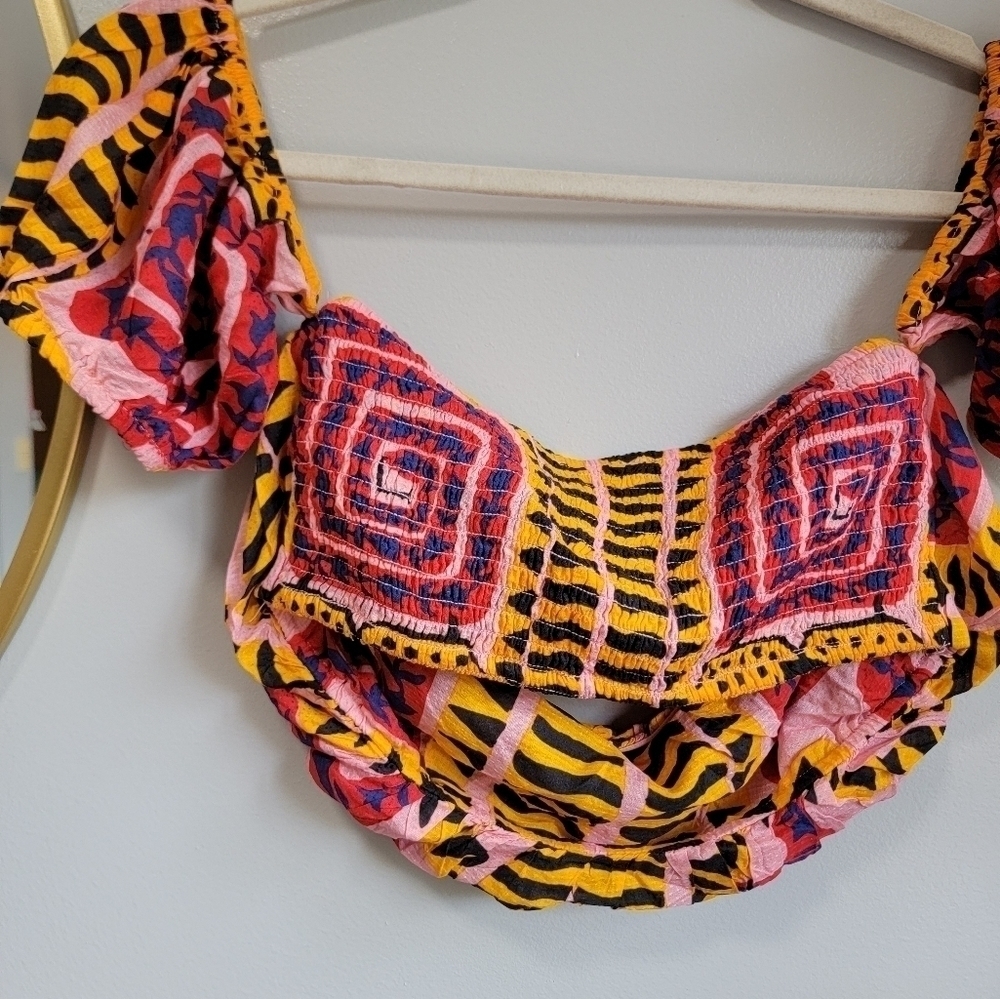 Joao Incerti for Anthropologie The cecy  off shoulder TOP ONLY S - Picture 6 of 10